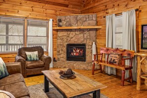 Smart TV, fireplace, video games, books
