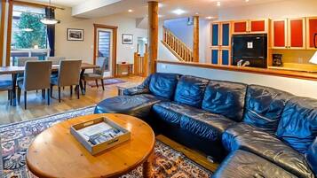 Polar Peak Chalet #20 | Living area | 40-inch flat-screen TV with cable channels, fireplace