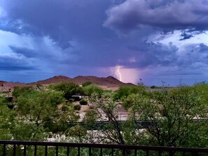 Blick von der Unterkunft