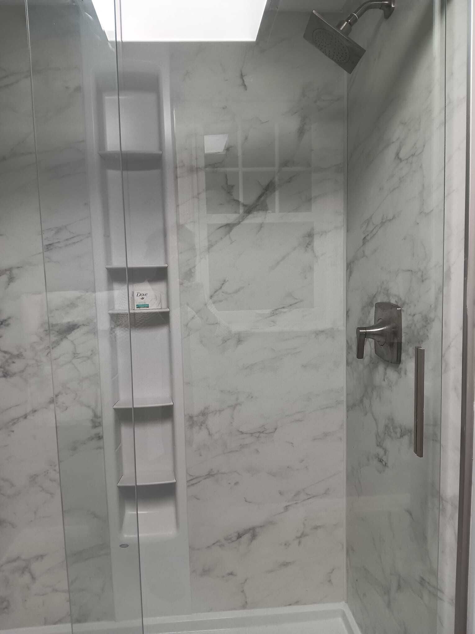 Towels, soap, shampoo, toilet paper