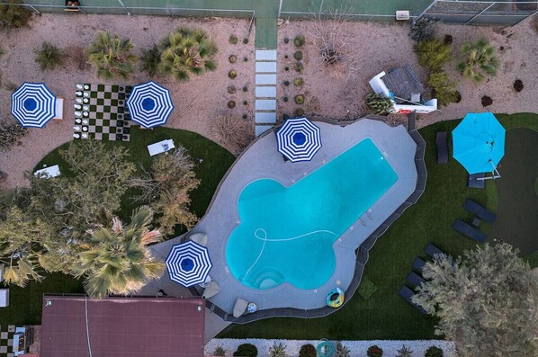 A heated pool
