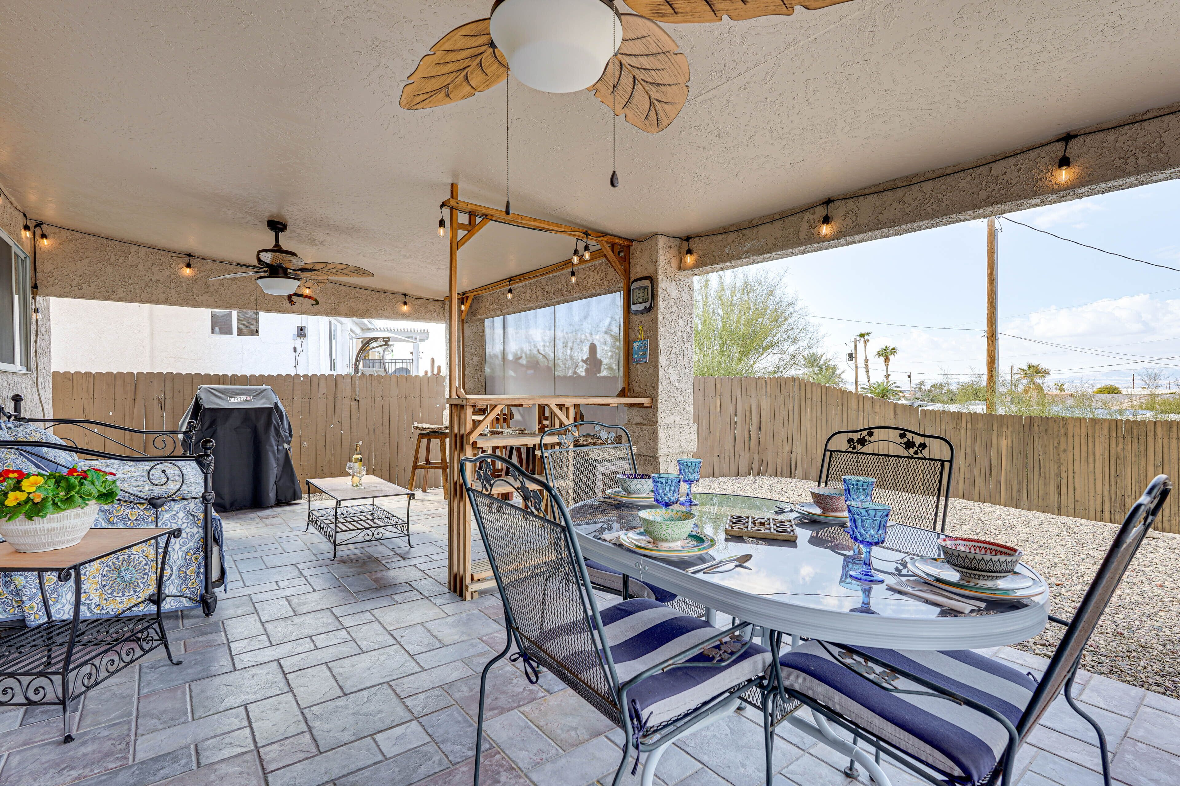 Lake Havasu Home w/ Covered Patio, Grill & Views!
