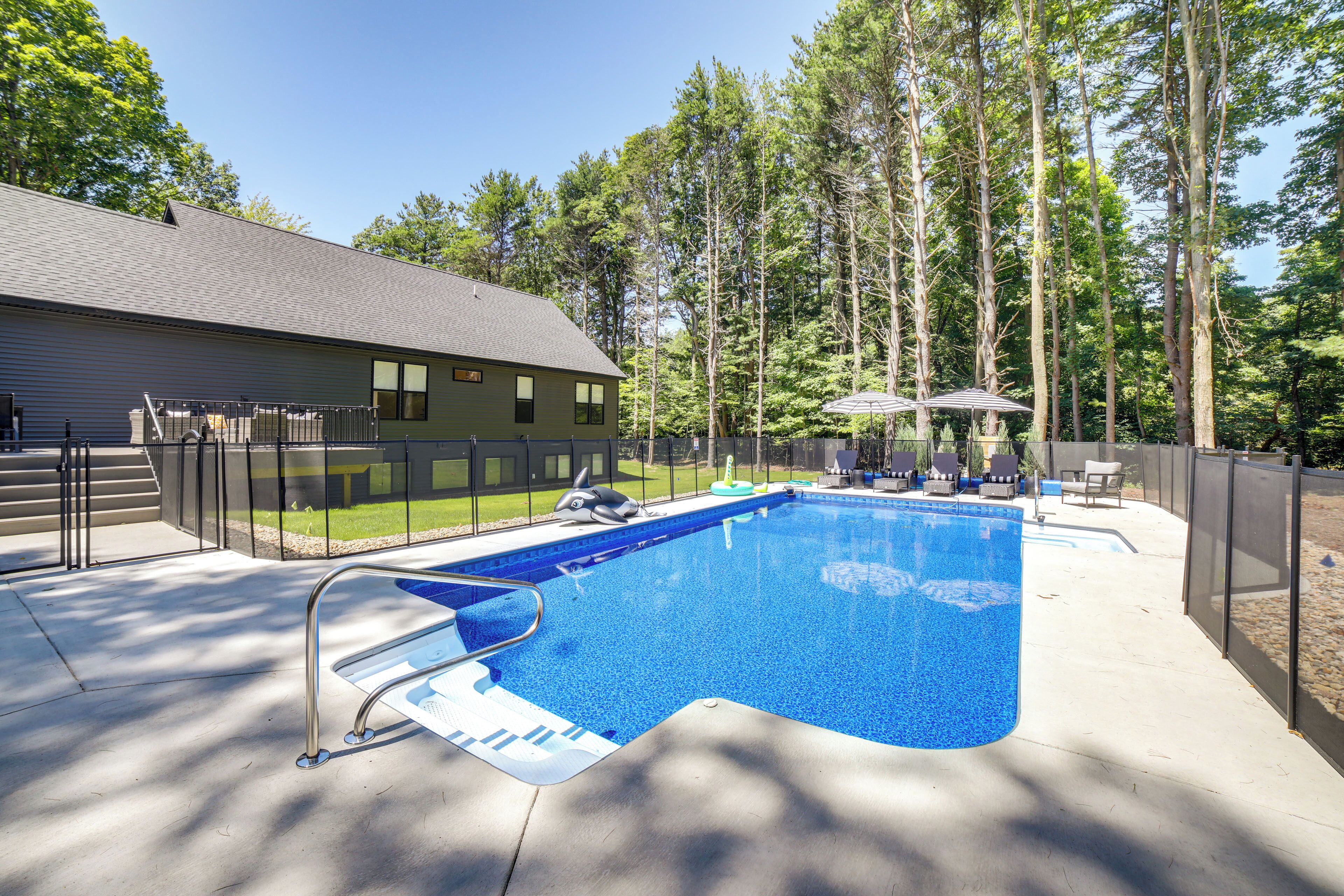 A heated pool