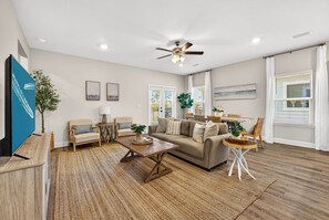 Living area - Spacious 4BR Home w/Golf Cart, Pool|Steps to Beach (Port Saint Joe)