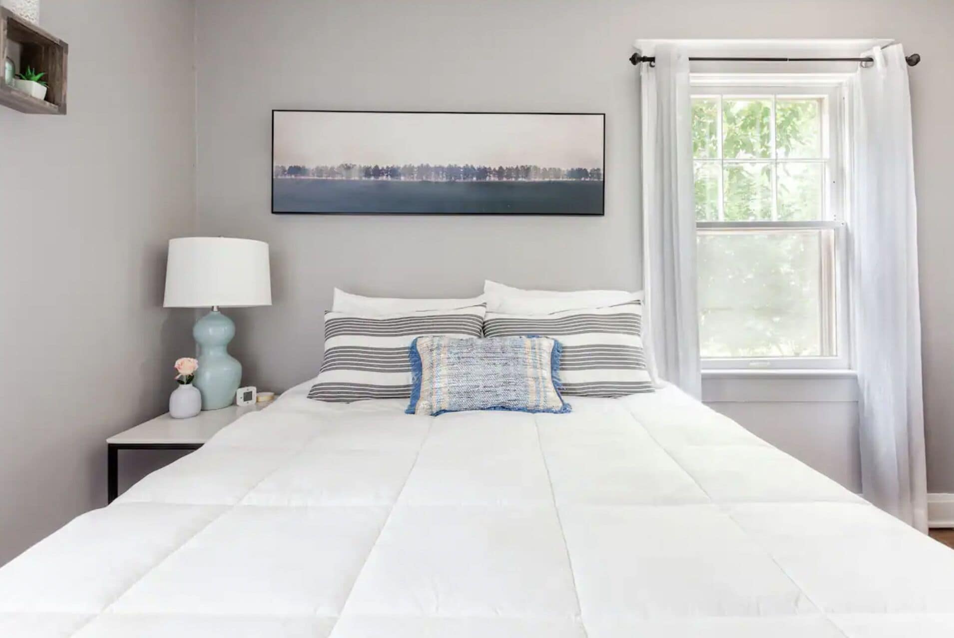 2 dormitorios, tabla de planchar con plancha, cuna de viaje y wifi