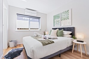 1 bedroom, iron/ironing board, travel crib, WiFi