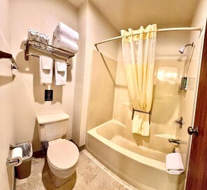 Hair dryer, towels - Two queen beds, private bathroom, mini fridge, and single-serve coffee maker. (Boulder Junction)