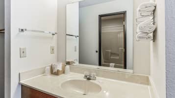 Hair dryer, towels