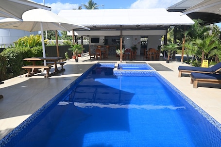 Outdoor pool. New Door Apartments