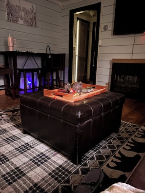Smart TV, fireplace, printers