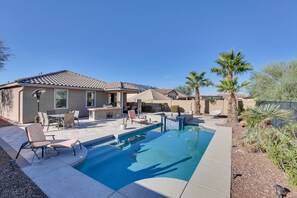 A heated pool