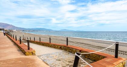 Apartment 'Urbanización Jardines Del Mar' with Sea View, Shared Pool and Air Conditioning