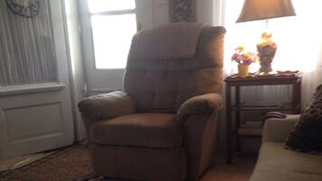 Smart TV, DVD player, books