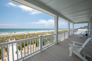 Property grounds - Hobbs Realty - Find your "Carolina Joy" in this brand new custom 5-bedroom oceanfront island home! (Holden Beach)
