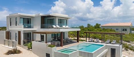 A heated pool