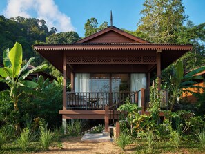 Beachfront Bungalow | Premium bedding, down comforters, in-room safe, individually decorated