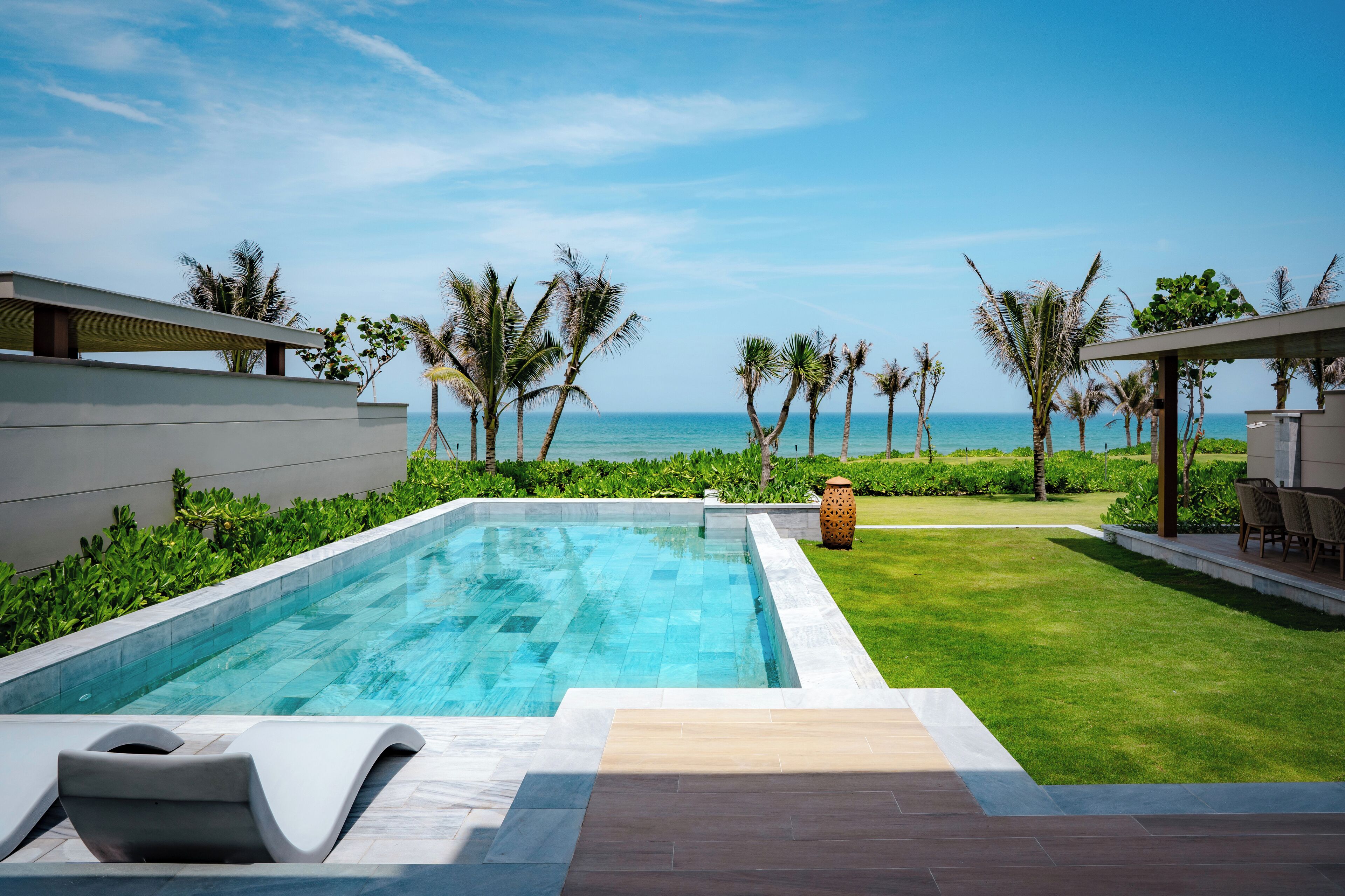 Four-bedroom Beachfront Pool Villa - Ocean Club Access | Private pool