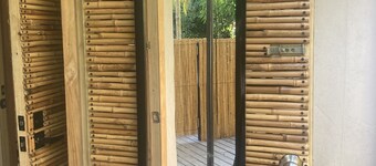 Safari tent on the beach. Near Manuel Antonio, nature, beach and plunge pool