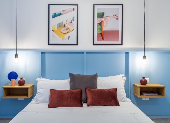 غرفة في المدينة | 1 غرفة نوم وملاءات من القطن المصري وأغطية فراش متميزة ومكتب