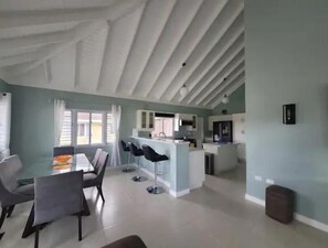 Dining -
This luxurious spacious 3 bedrooms, 2 full bathrooms villa. (St. Ann Parish)