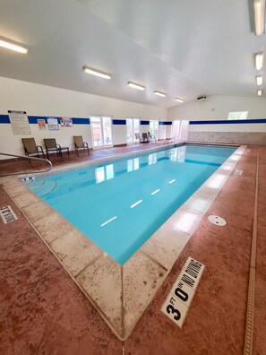 Indoor pool, a heated pool