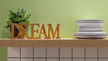 Camera Classic | Cucina privata | Piano cottura, macchina per tè/caffè, pentole/stoviglie/utensili