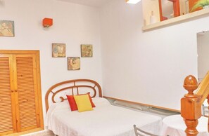 1 bedroom, iron/ironing board, bed sheets