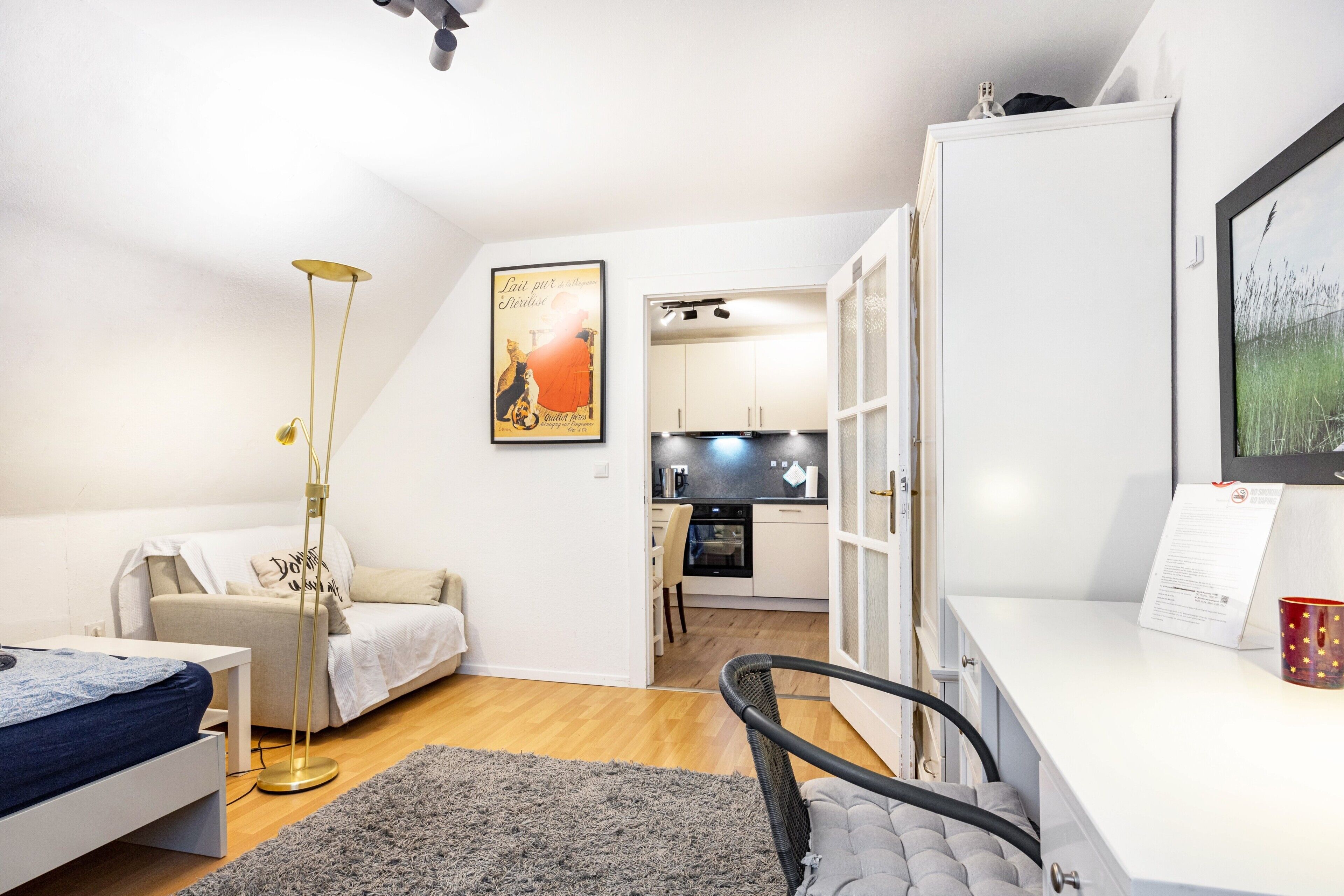 2 Schlafzimmer, Schreibtisch, Bügeleisen/Bügelbrett, kostenloses WLAN