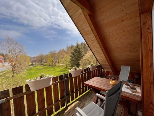 Apartment 'Ferienwohnung Hexenstube 1' with Balcony and Wi-Fi