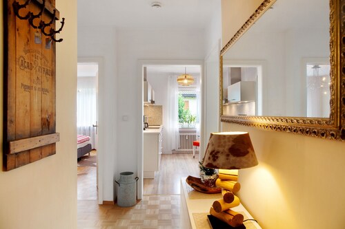 Ferienwohnung Panoramablick" mit Bergblick, Balkon und WLAN