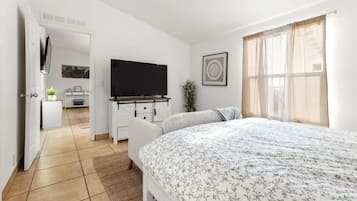 2 bedrooms, iron/ironing board, travel crib, WiFi