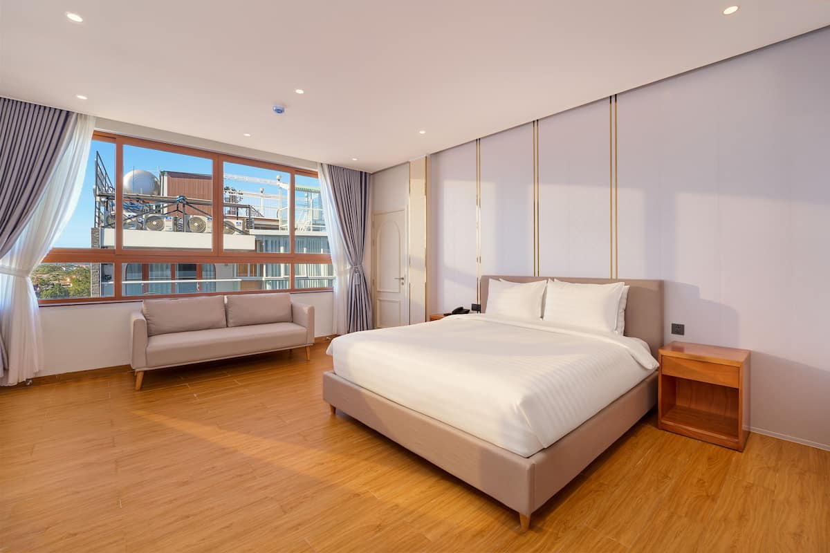 Premium bedding, memory-foam beds, free minibar items, in-room safe