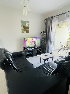 Living area - 3 Bedroom Apt 3 mins to the beach (Flic en Flac)