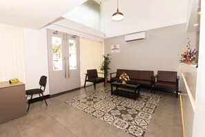 Sitteområde i lobbyen