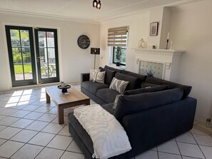 TV, DVD player, stereo