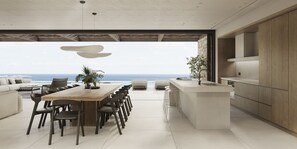 Dining - Apollo Yard - Fos Villa, a breathtaking fusion of nature and design (Mykonos)