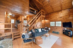 TV, fireplace, video games, offices