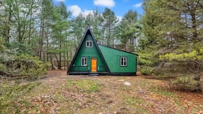 Exterior - Enchanted A-Frame Cabin | Hot Tub | Firepit (Pocono Summit)