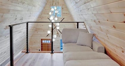 Enchanted A-Frame Cabin | Hot Tub | Firepit