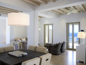 Living area - Stunning 8-bed Villa in Mikonos - Villa Davia (Mykonos)