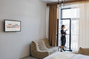 1 habitación, tabla de planchar con plancha, wifi y ropa de cama 