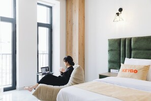 1 chambre, fer et planche Ă repasser, Wi-Fi, draps fournis