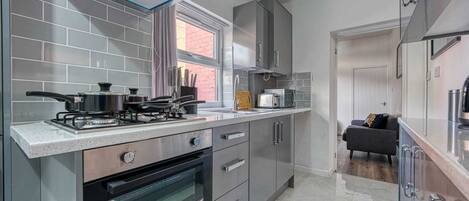 Microwave, oven, stovetop