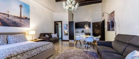 高級開放式客房 (Palazzo Ducale) | 房內夾萬、遮光窗簾/窗簾、熨斗/熨衫板、免費 Wi-Fi