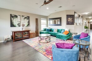 House (4 Bedrooms) | Interior - Covered Patio + Yard: Spacious Leander Home! (Leander)