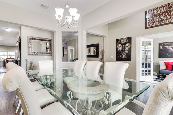 House (4 Bedrooms) | Interior - Covered Patio + Yard: Spacious Leander Home! (Leander)