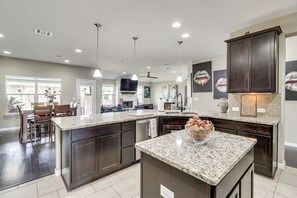 House (4 Bedrooms) | Interior - Covered Patio + Yard: Spacious Leander Home! (Leander)