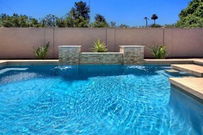 A heated pool