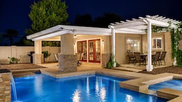 A heated pool