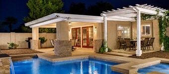Walk to Old Town! 4BR Home + Casita w/ Heated Pool & Spa